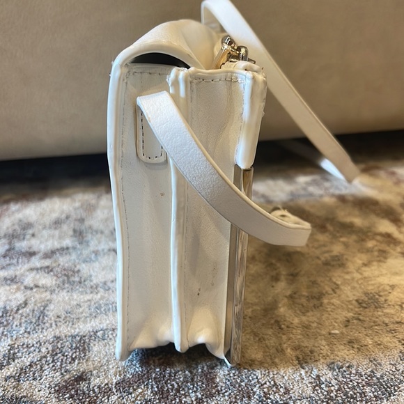 Zara Ivory Crossbody Bag with Metal Trim - Picture 6 of 12